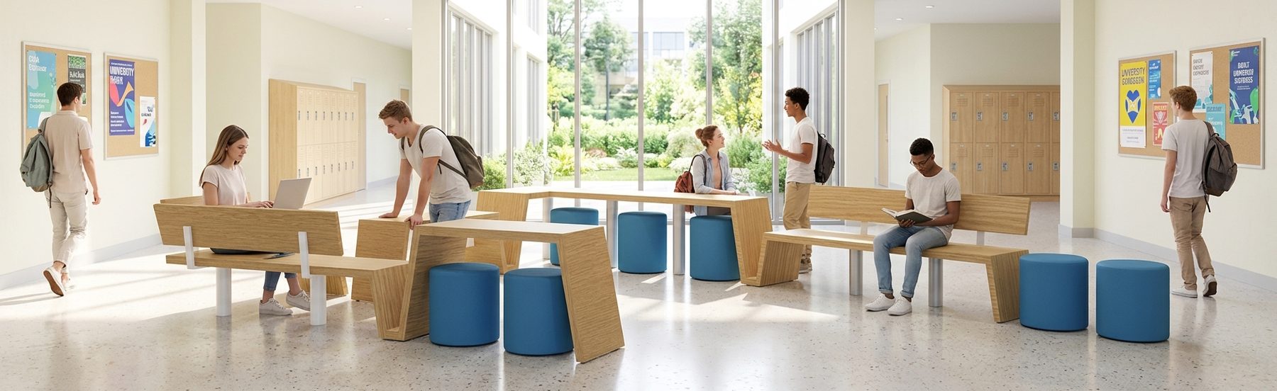 School lounge furniture — FAMNIT, University of Primorska