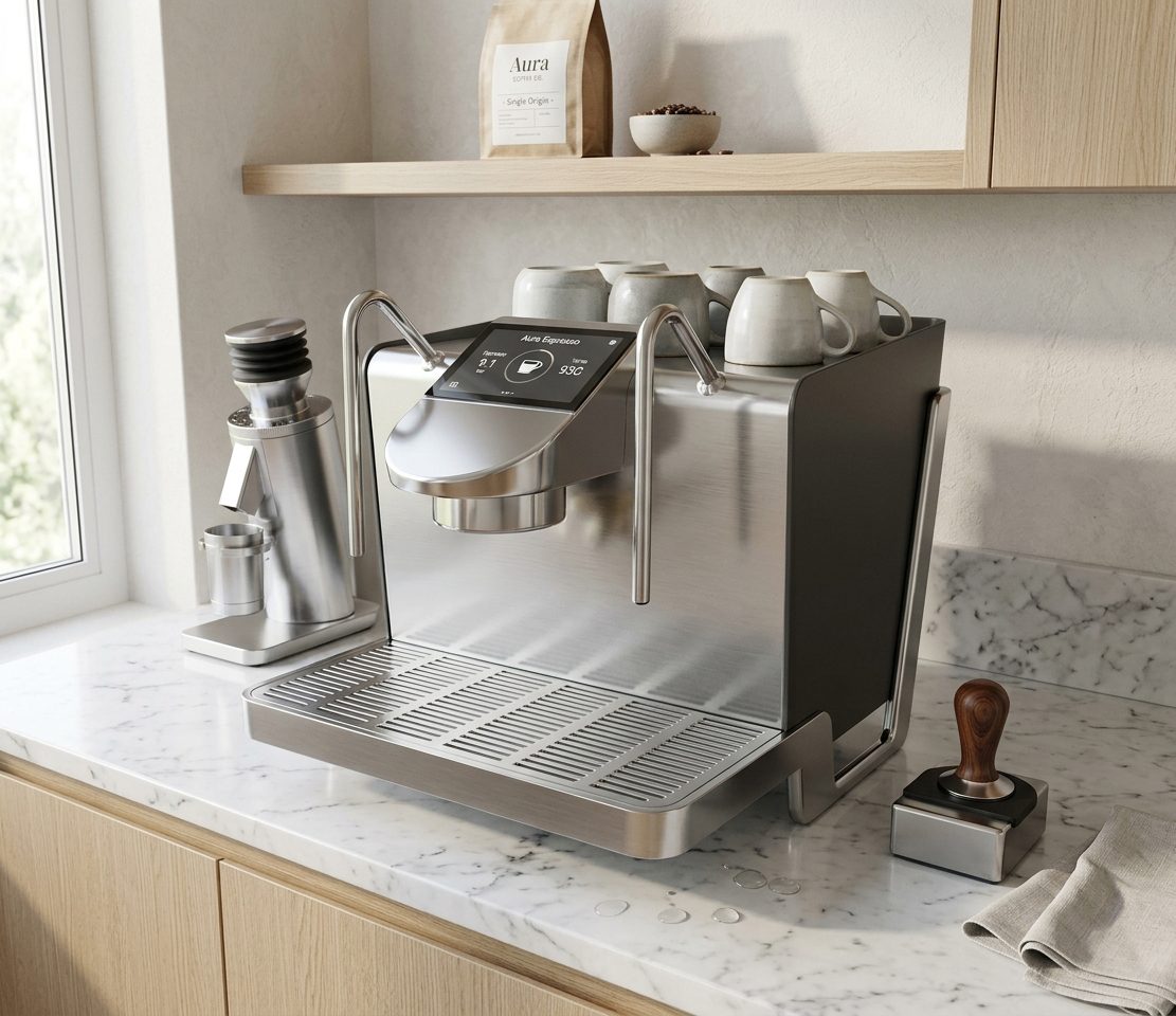 Professional coffee machine redesign for Unica