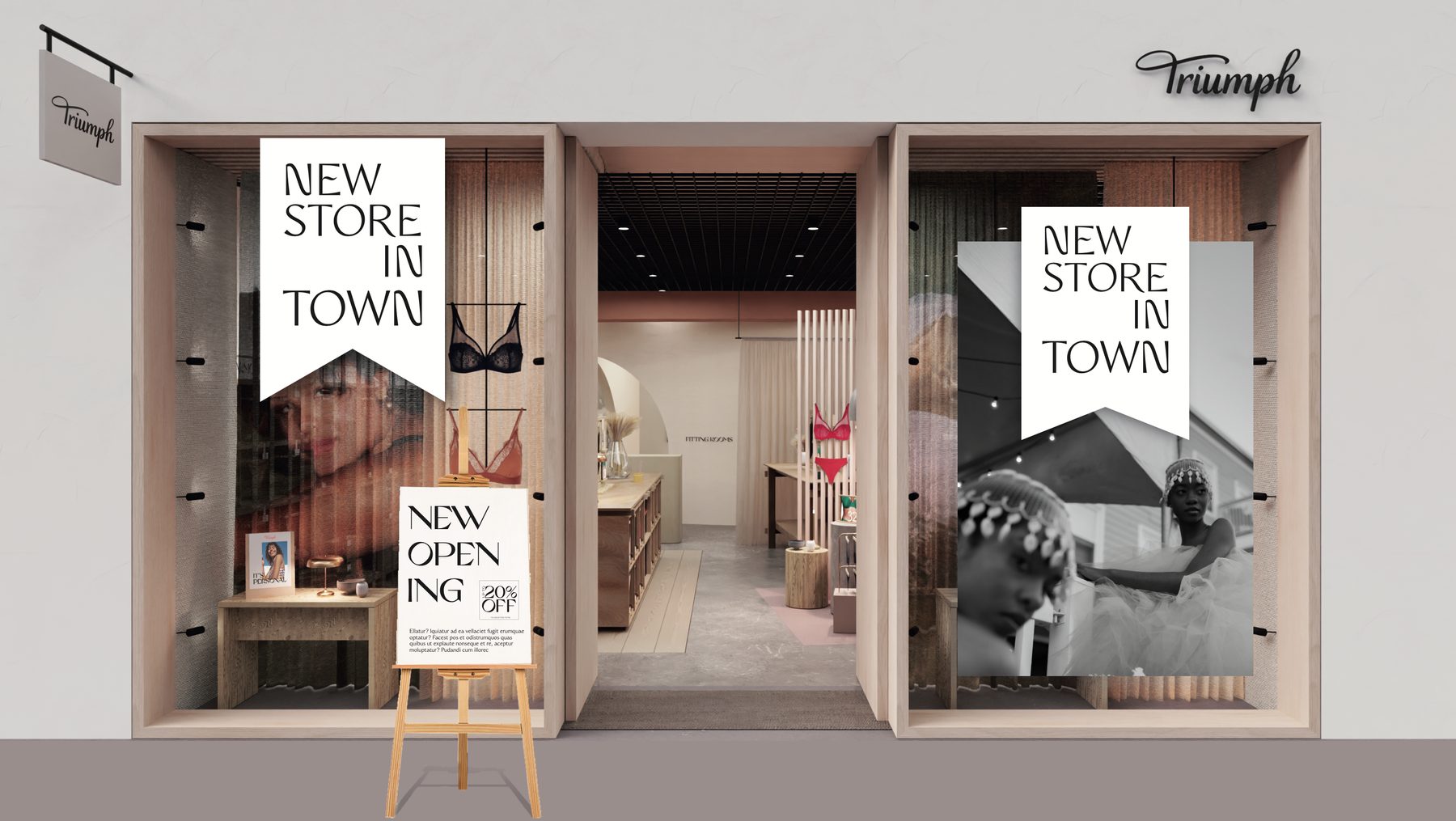Triumph new store opening window